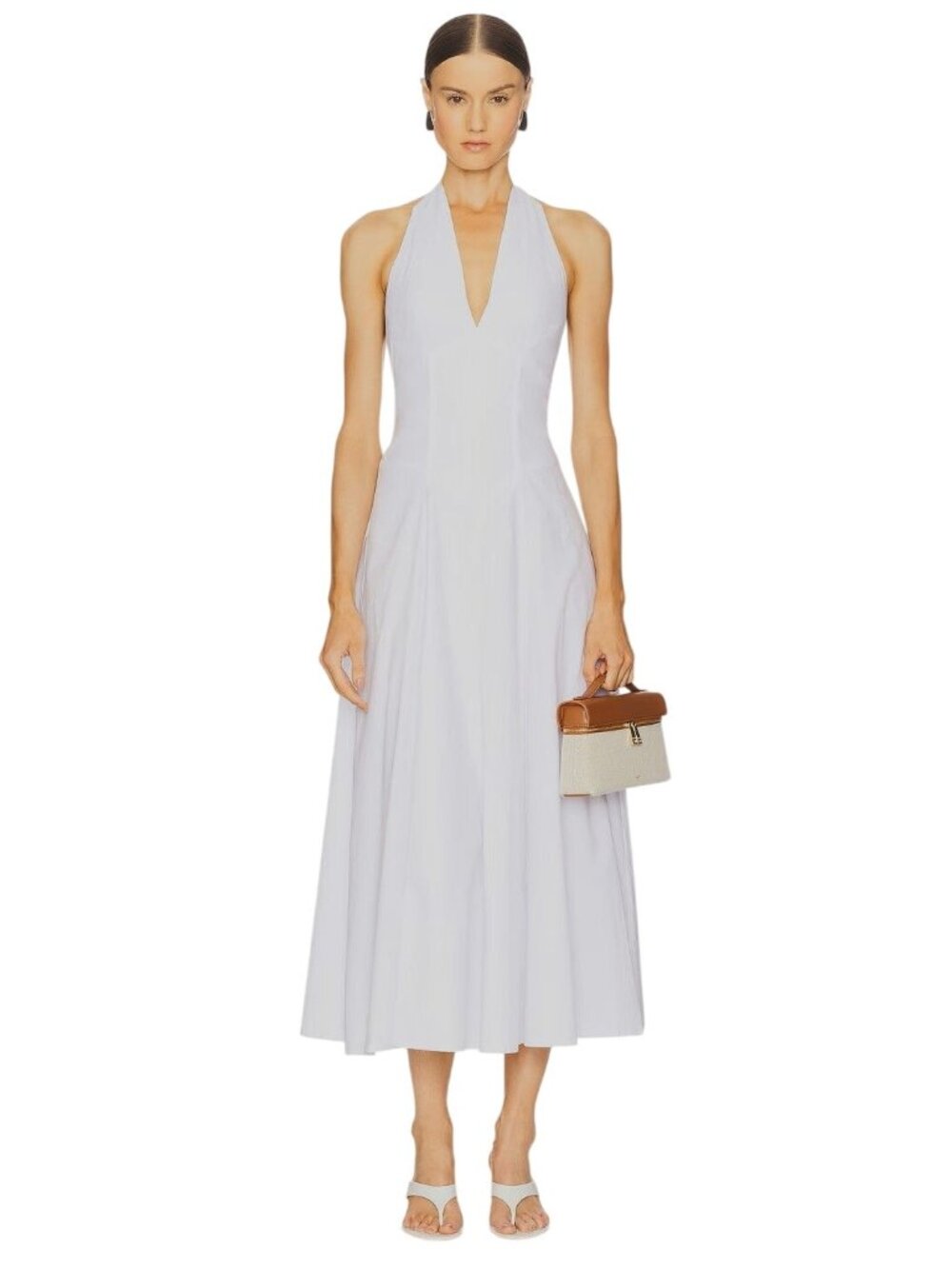SNDYS Talassa Maxi Dress in White XXLarge Womens Long Summer Gown
